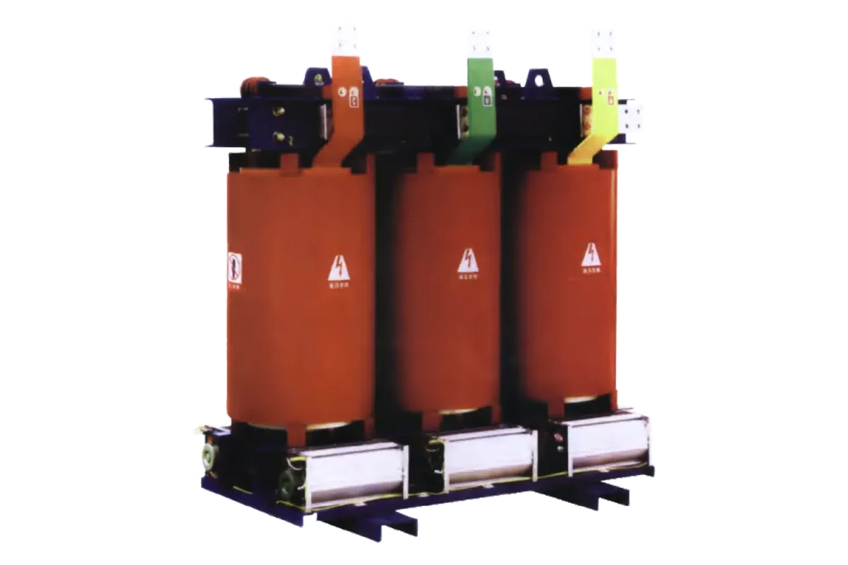 HJATIS HJ-CRT 35kV cast resin dry-type power transformer Dura series, delivering fire-retardant and moisture-proof indoor power conversion for commercial buildings