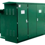 HJATIS HJ-PMS 34.5kV 4000kVA pad-mounted substation, featuring tamper-proof and dead-front safety designs for highly integrated commercial distribution networks