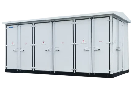HJATIS HJ-EHouse 40.5kV prefabricated modular substation, offering plug-and-play installation and short lead times for harsh environment power projects
