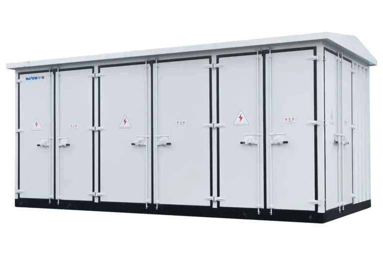HJATIS HJ-EHouse 40.5kV prefabricated modular substation, offering plug-and-play installation and short lead times for harsh environment power projects